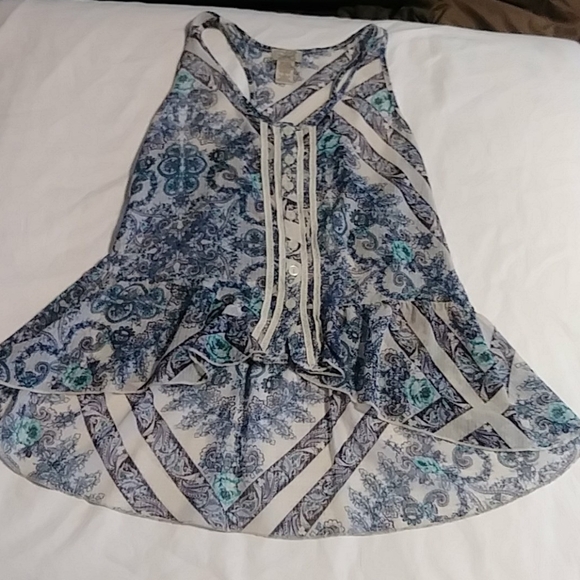 Eyelash Couture sleeveless sheer top - Picture 1 of 5